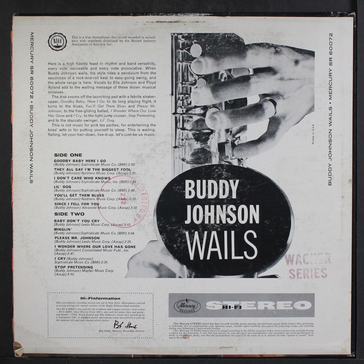 wails by BUDDY JOHNSON