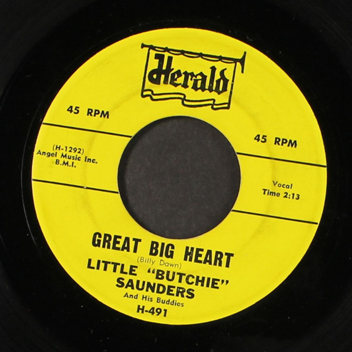 great big heart / i wanna holler by LITTLE BUTCHIE SAUNDERS & BUDDIES