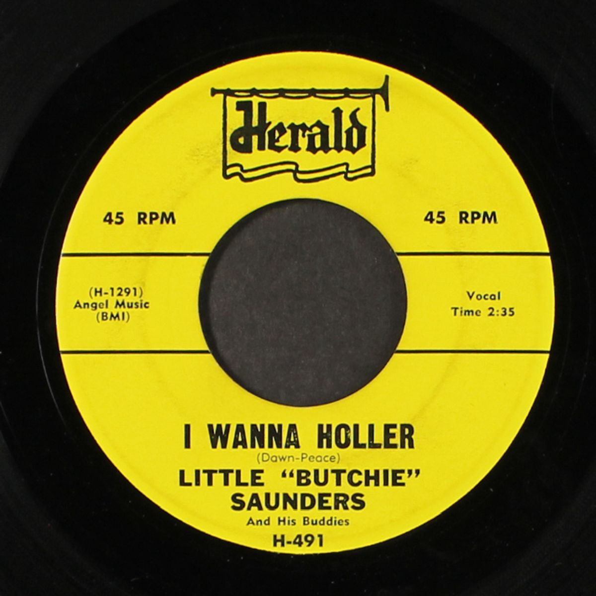 great big heart / i wanna holler by LITTLE BUTCHIE SAUNDERS & BUDDIES