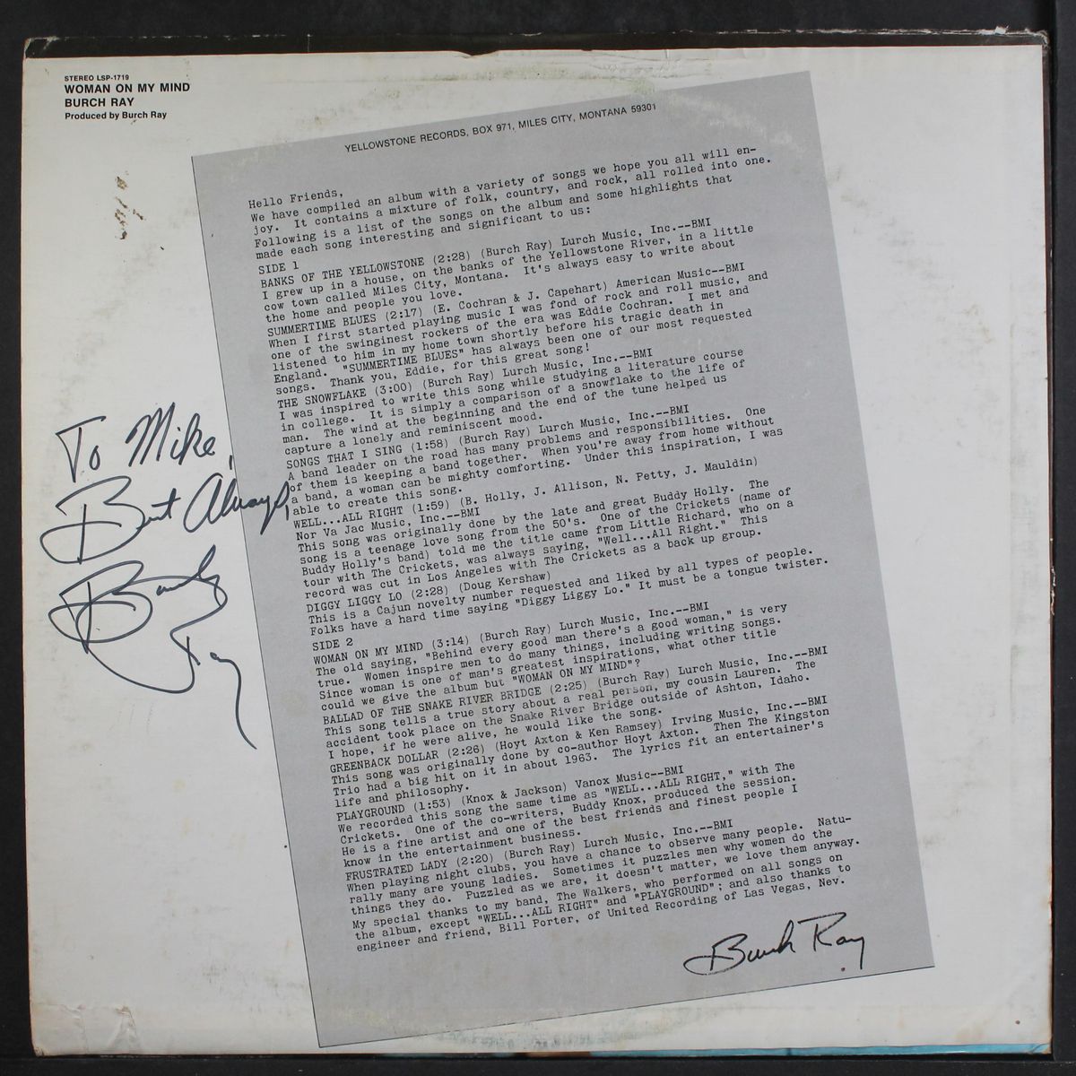 woman on my mind by BURCH RAY
