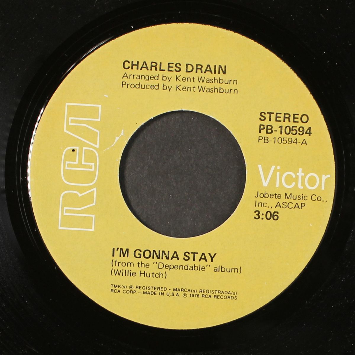i'm gonna stay / what good is a love song by CHARLES DRAIN