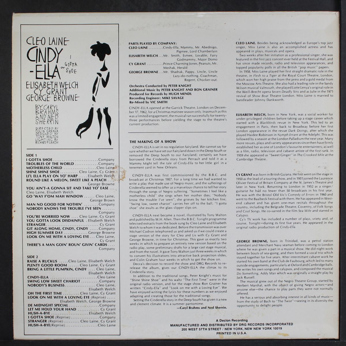 cindy-ella by ORIGINAL LONDON CAST