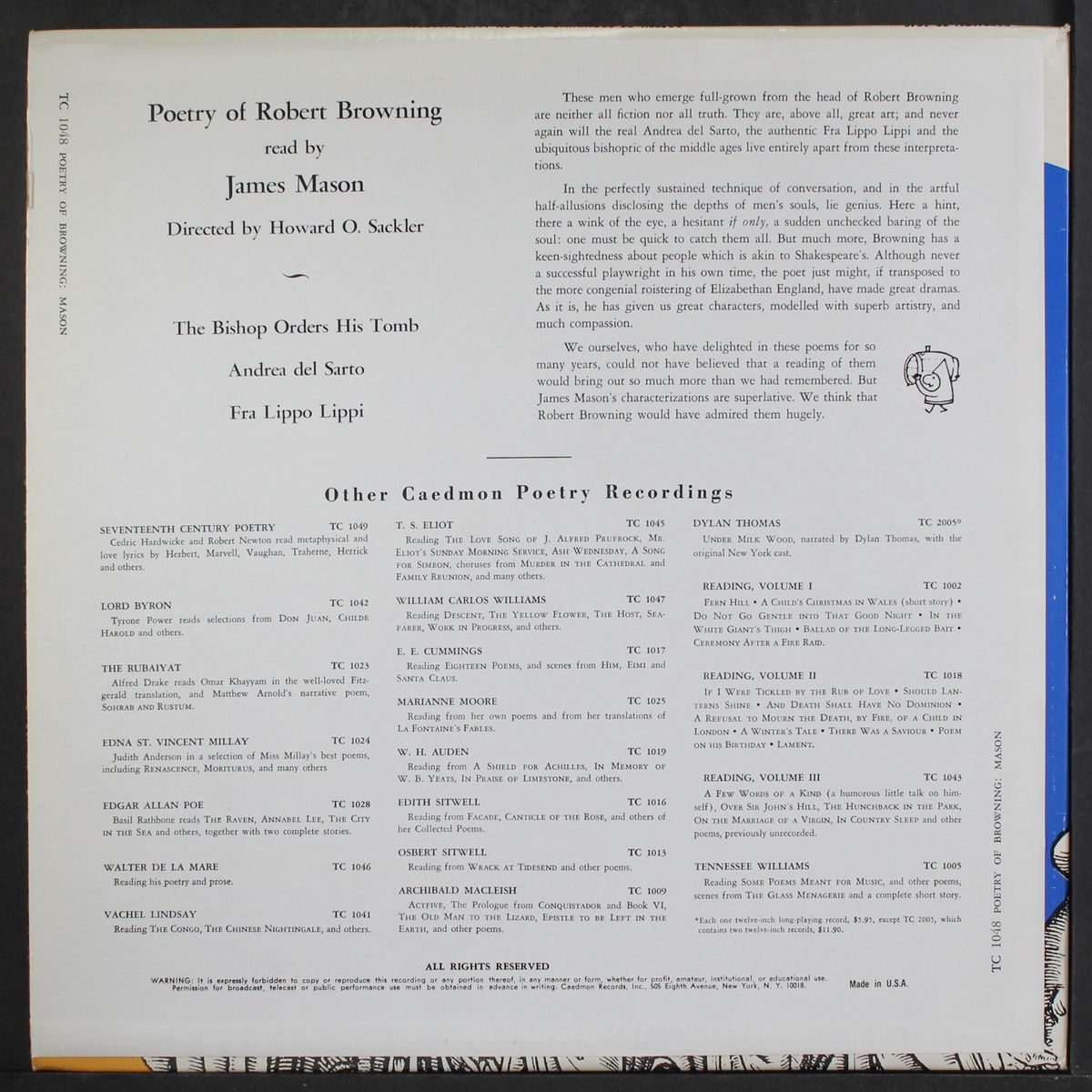 poetry of browning by JAMES MASON