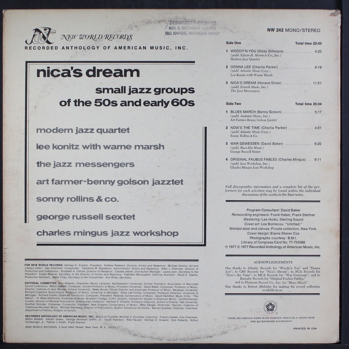 nica's dream by VARIOUS