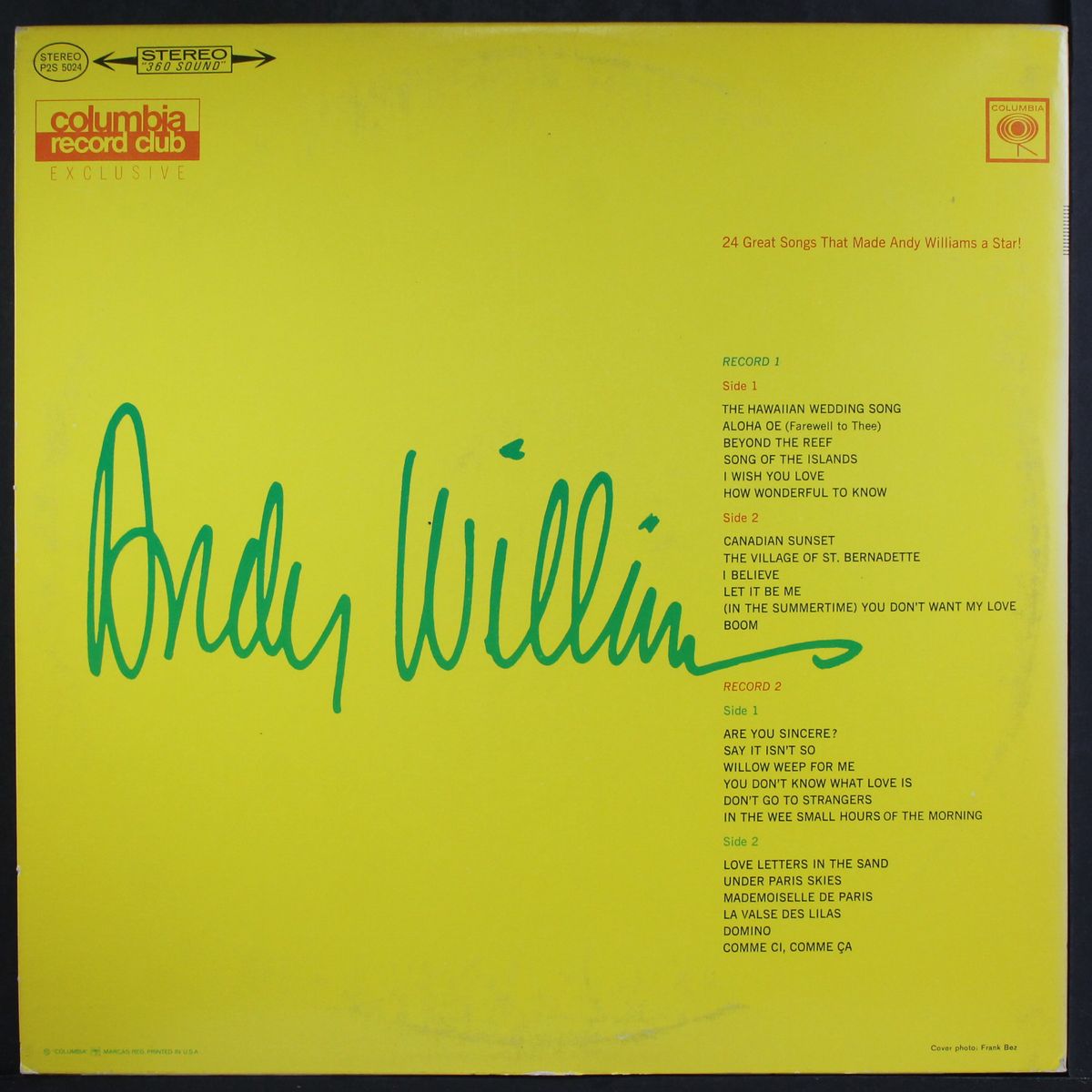 andy by ANDY WILLIAMS