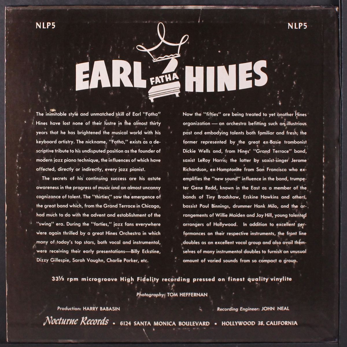 and his new sounds by EARL HINES