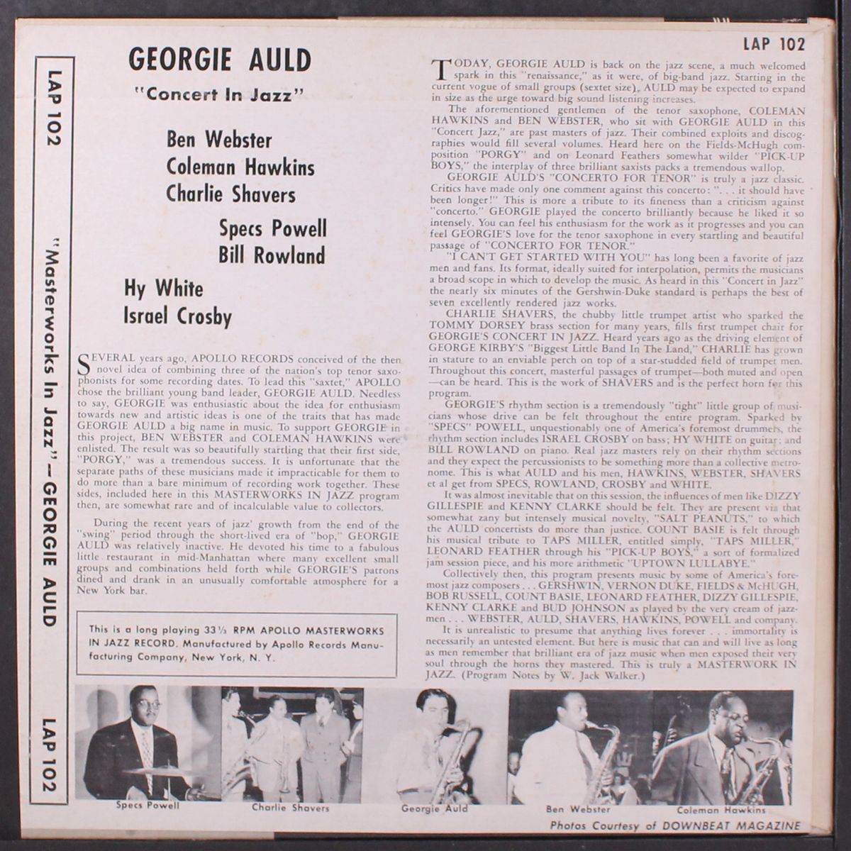 georgie auld's concert in jazz by VARIOUS