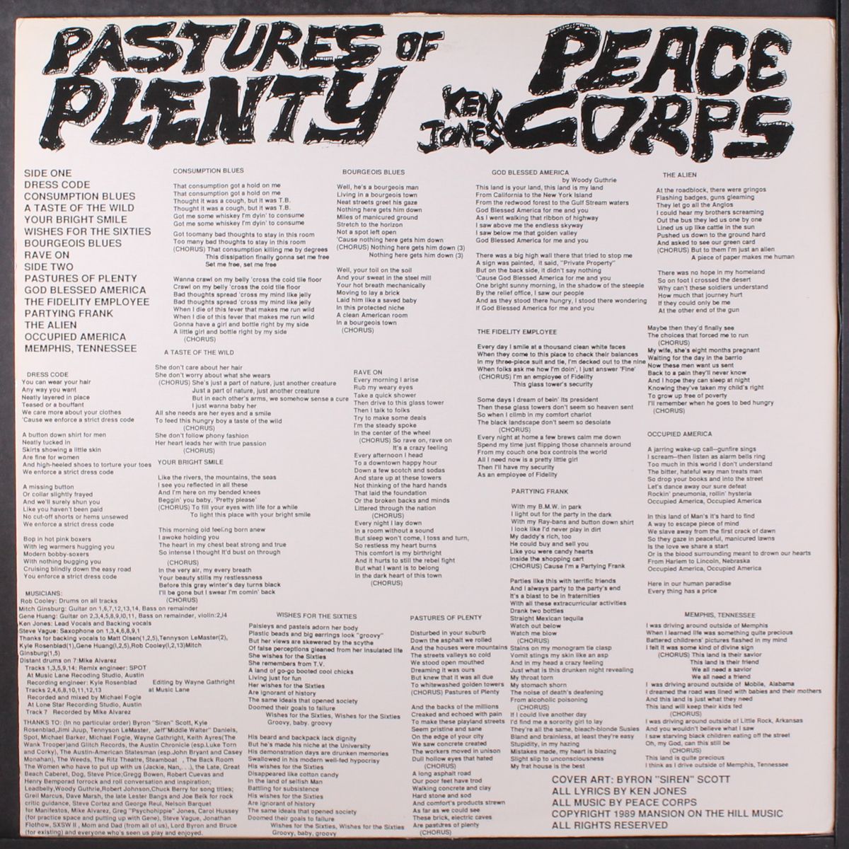peace corps by KEN JONES