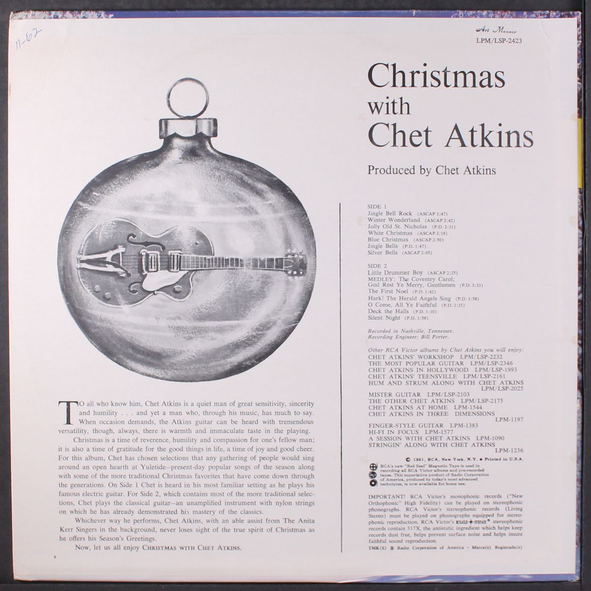 christmas with by CHET ATKINS
