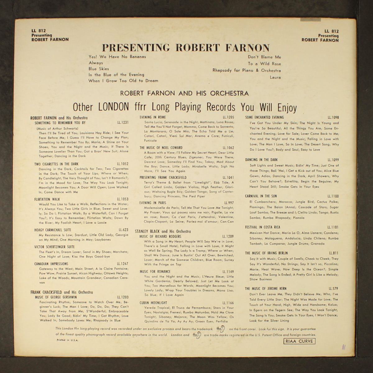 presenting by ROBERT FARNON
