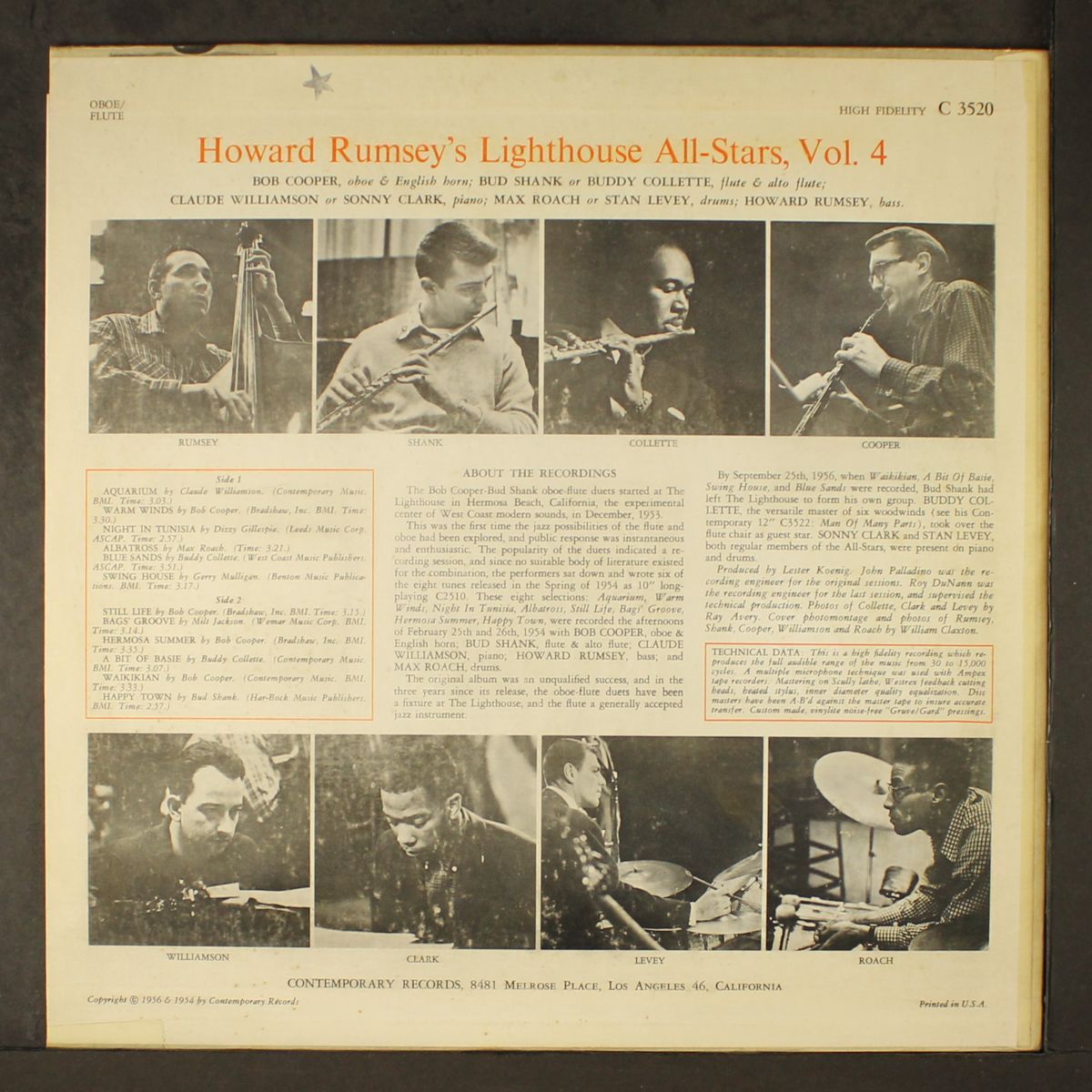 vol. 4 by HOWARD RUMSEY'S LIGHTHOUSE ALL-STARS