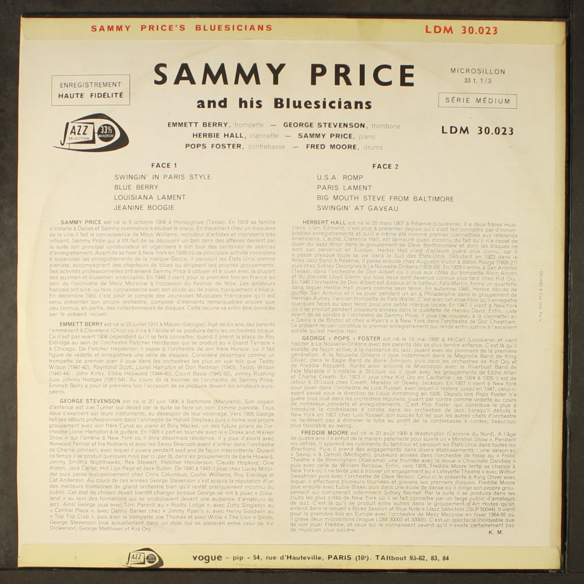 a real jam session by SAMMY PRICE