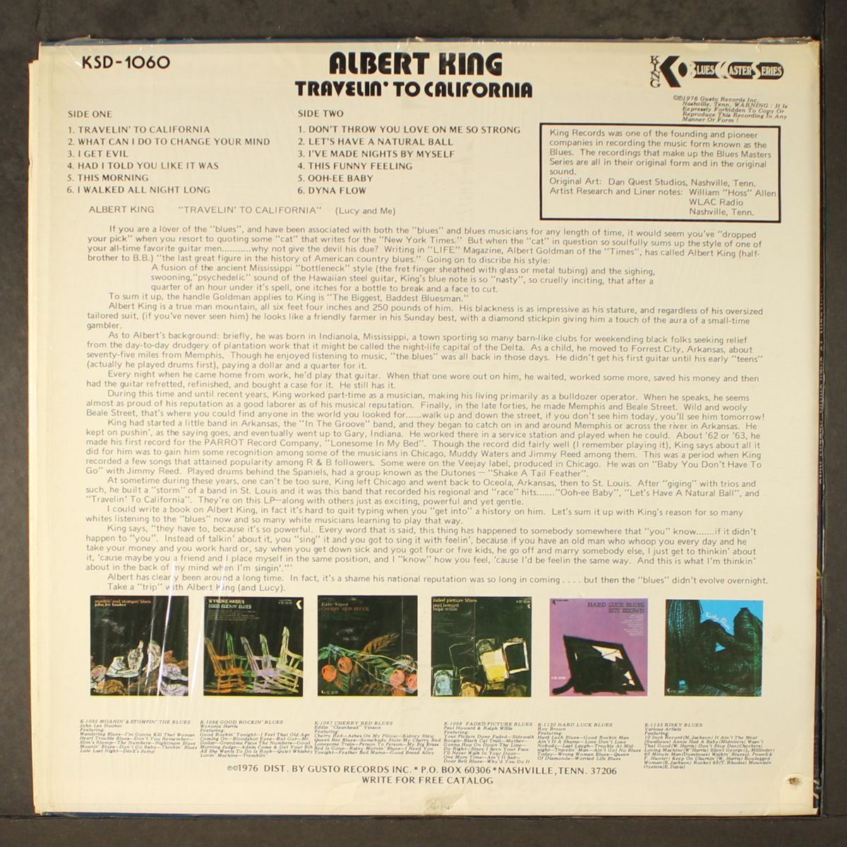 travelin' to california by ALBERT KING