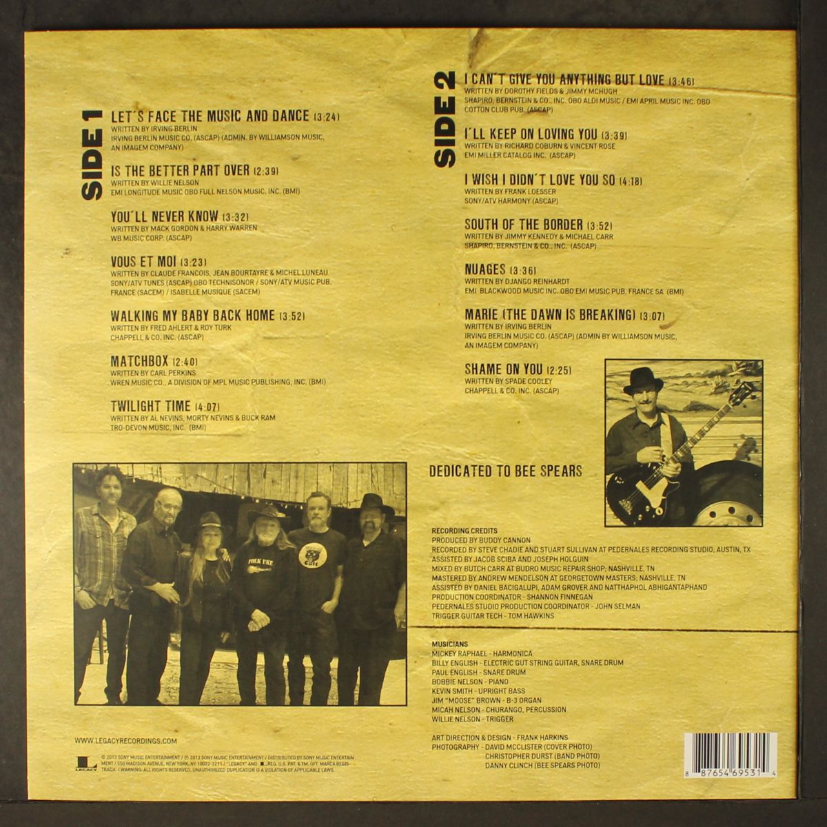 let's face the music and dance by WILLIE NELSON