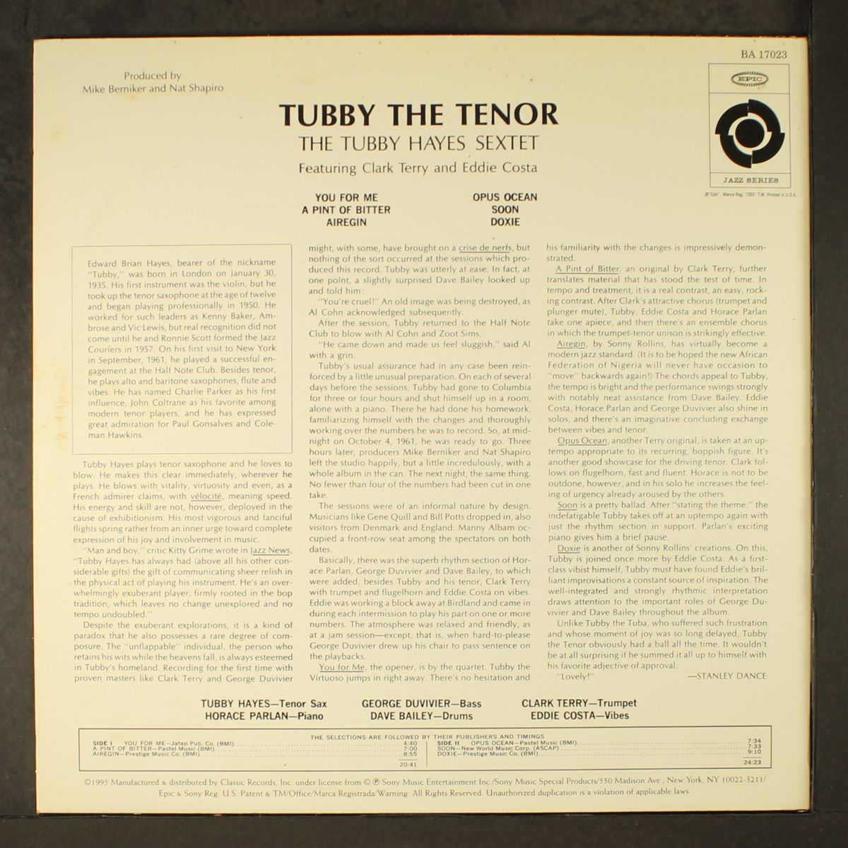 tubby the tenor by TUBBY HAYES
