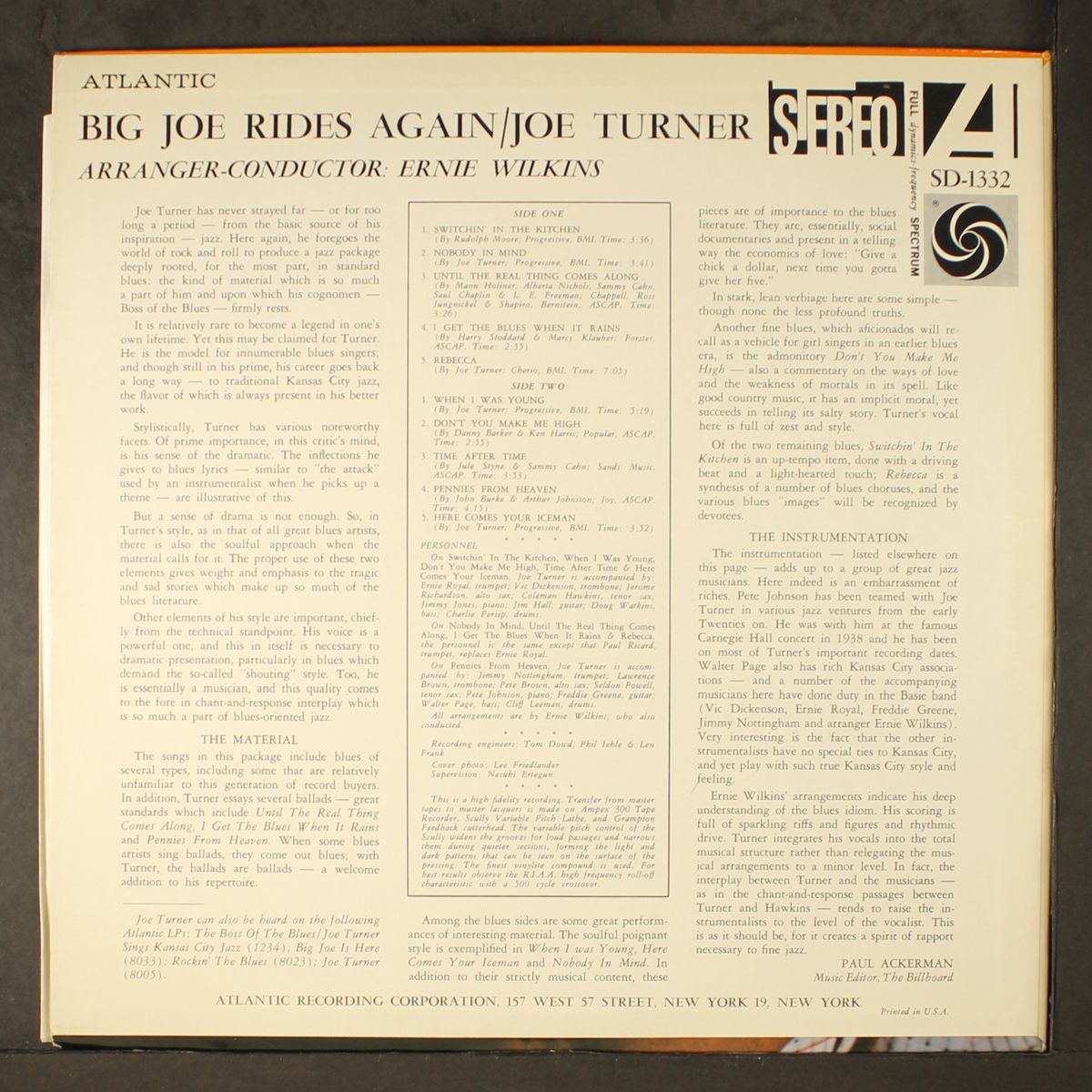 big joe rides again by JOE TURNER