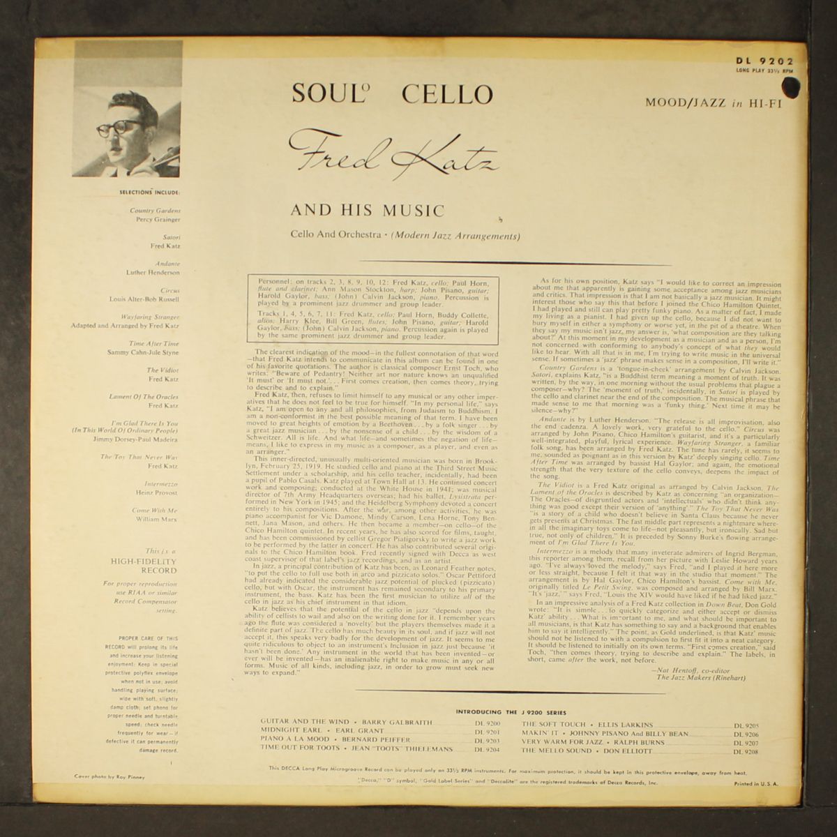 soulo cello by FRED KATZ