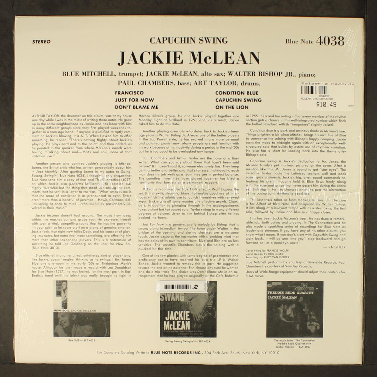 capuchin swing by JACKIE MCLEAN