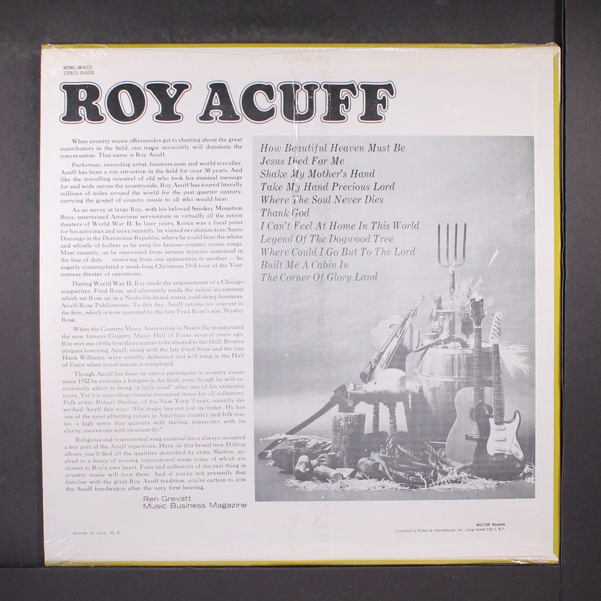 roy acuff by ROY ACUFF
