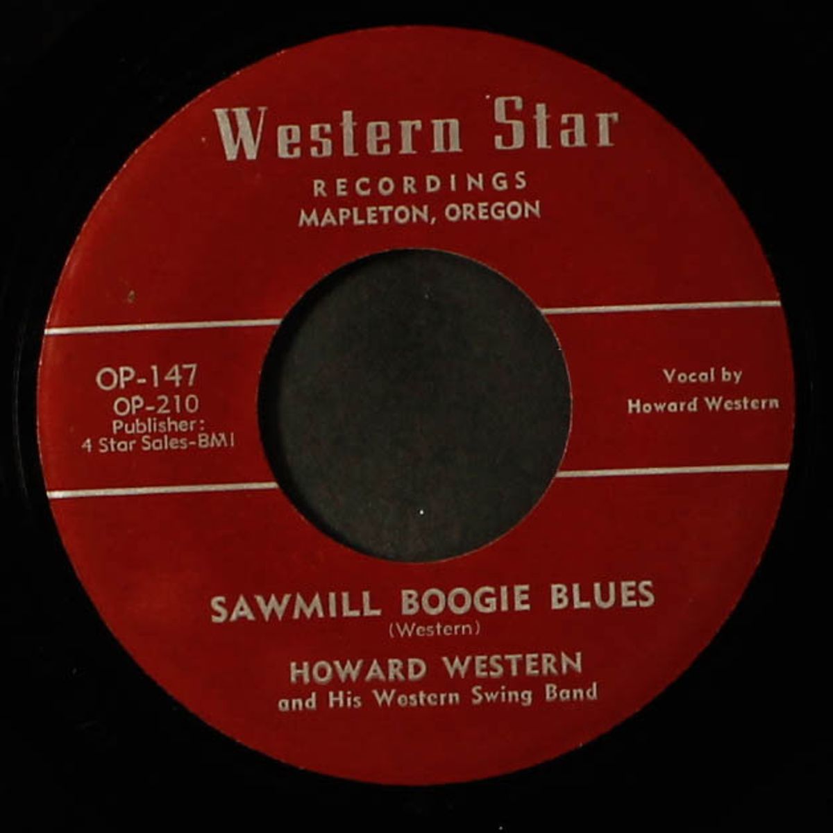 sawmill boogie blues / you're the one i've always loved by HOWARD WESTERN