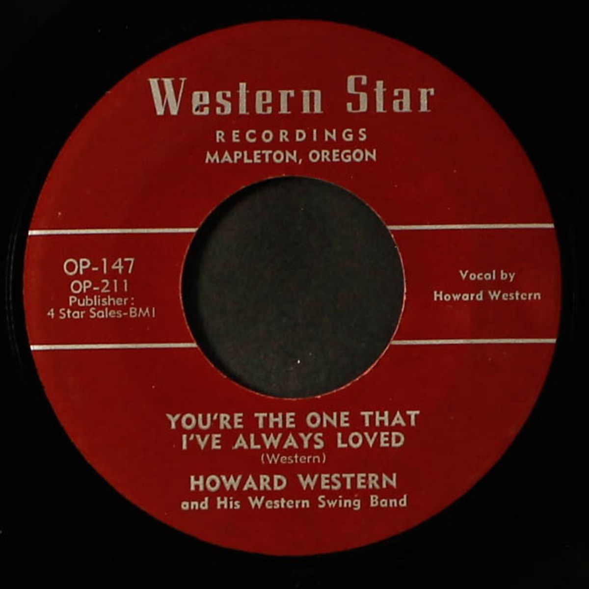 sawmill boogie blues / you're the one i've always loved by HOWARD WESTERN