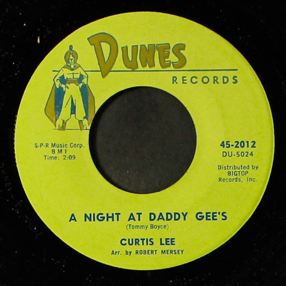 just another fool / a night at daddy gee's by CURTIS LEE