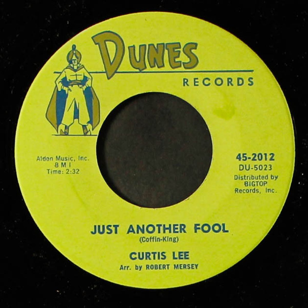 just another fool / a night at daddy gee's by CURTIS LEE