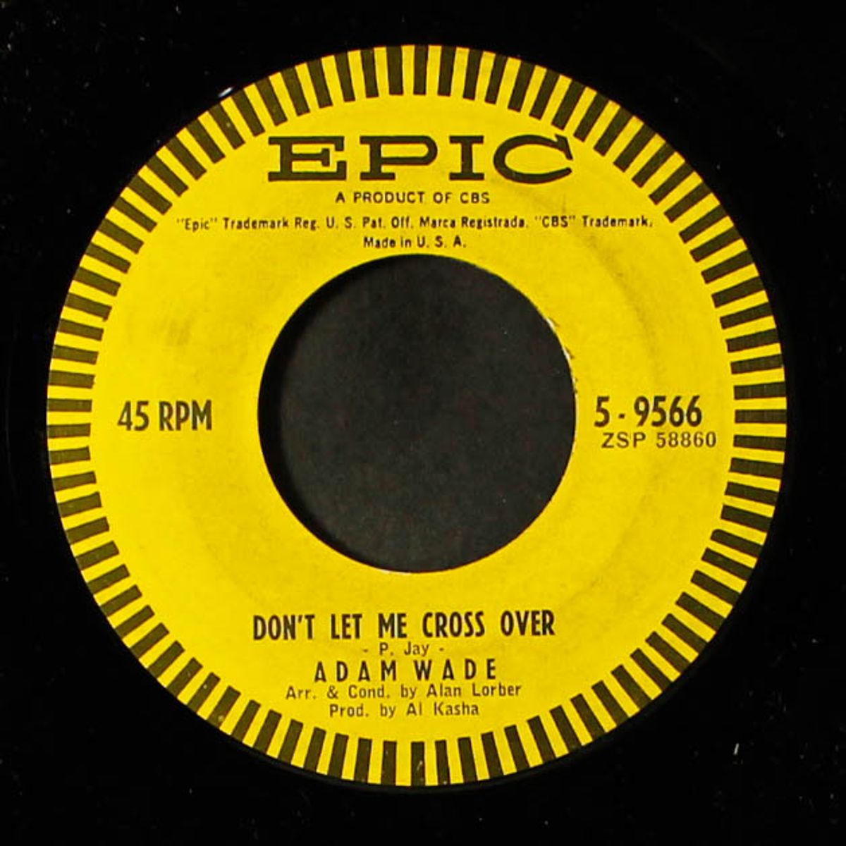 rain from the skies / don't let me cross over by ADAM WADE