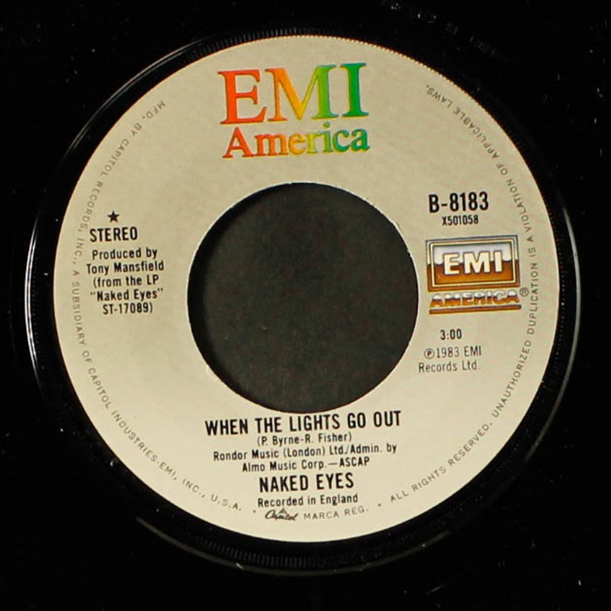 when the lights go out / low life by NAKED EYES