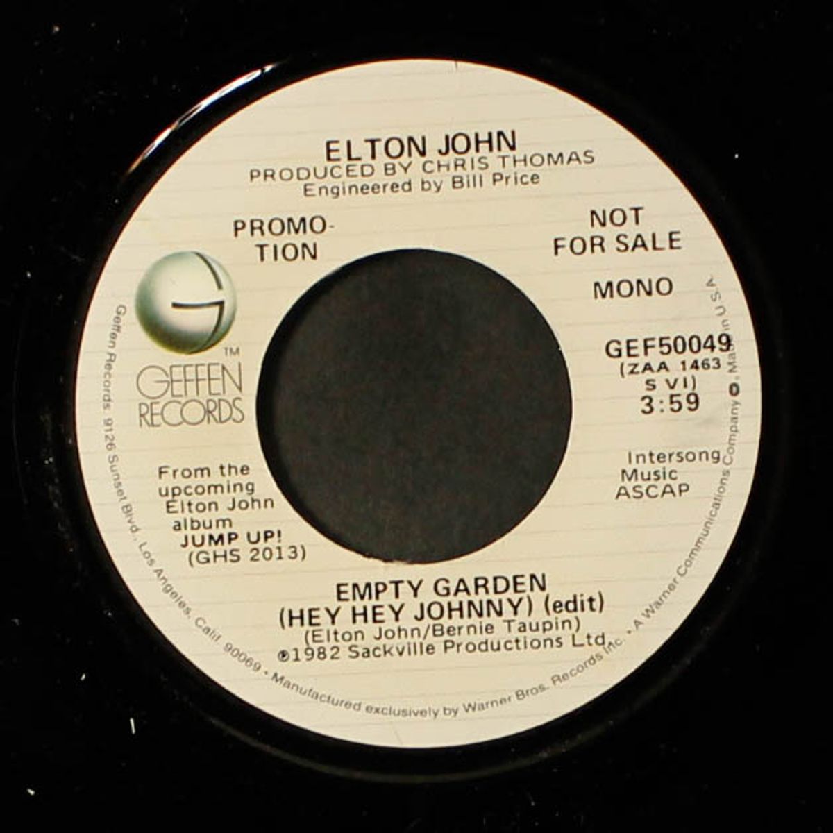 empty garden (hey hey johnny) by ELTON JOHN