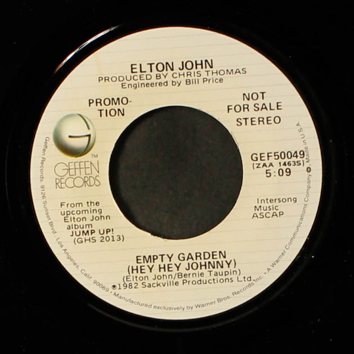 empty garden (hey hey johnny) by ELTON JOHN