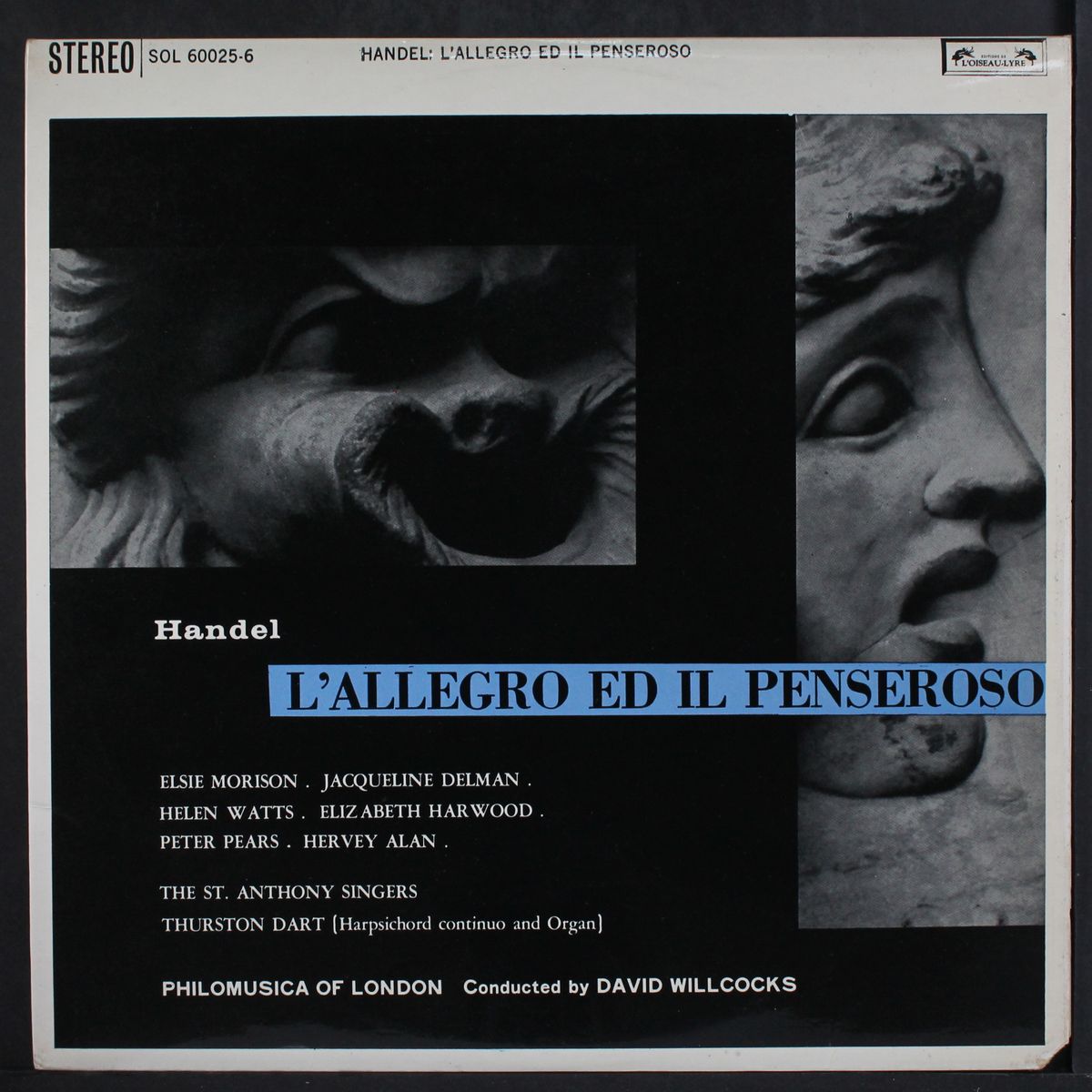 handel: l'allegro ed il penseroso by DAVID WILLCOCKS