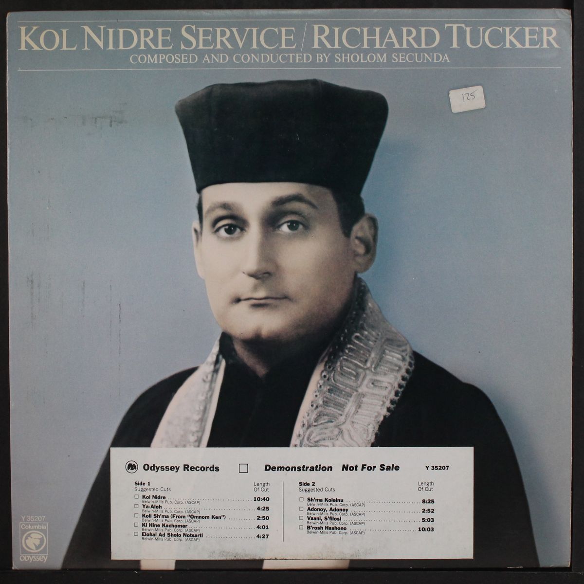 kol nidre service by RICHARD TUCKER
