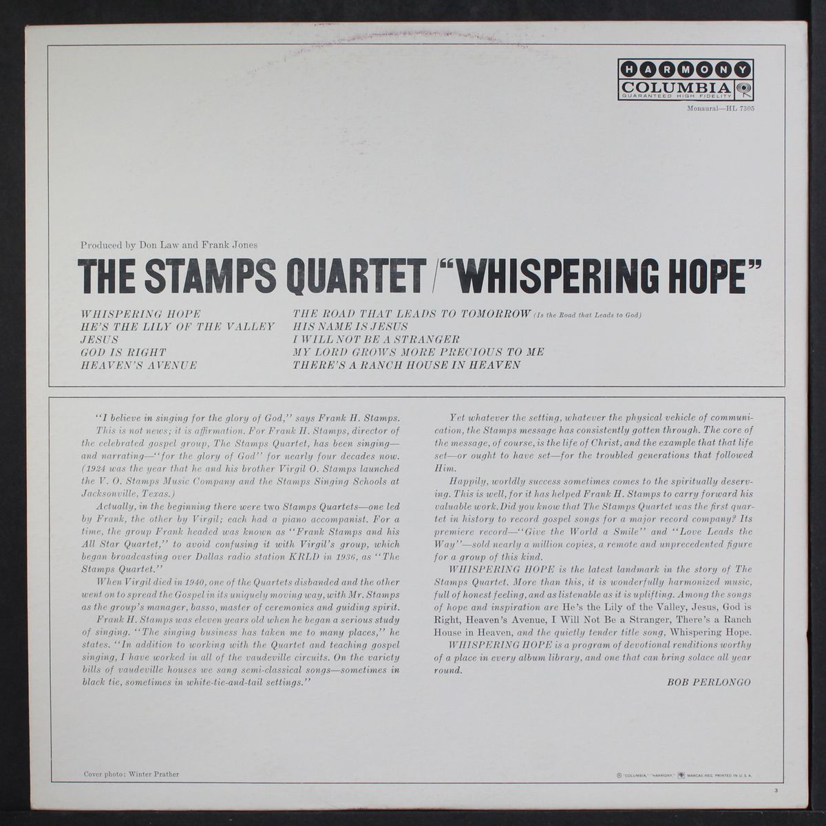 whispering hope by STAMPS QUARTET