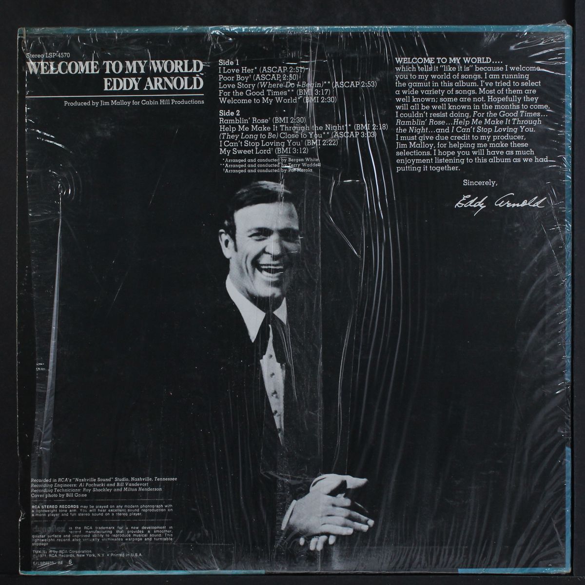 welcome to my world by EDDY ARNOLD