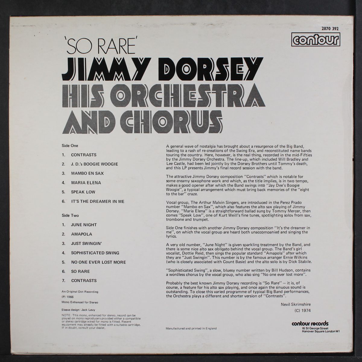 so rare by JIMMY DORSEY