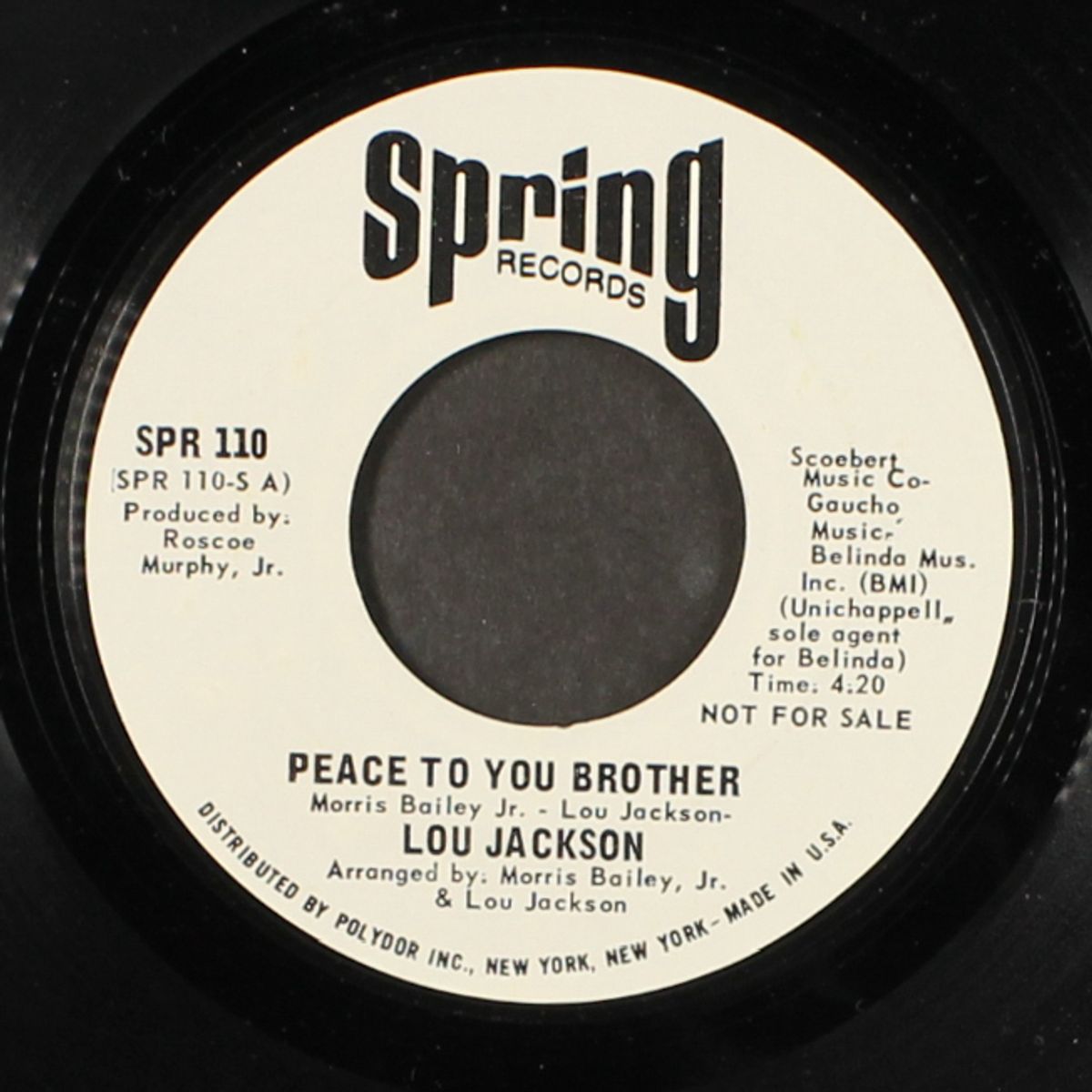 peace to you brother / same by LOU JACKSON