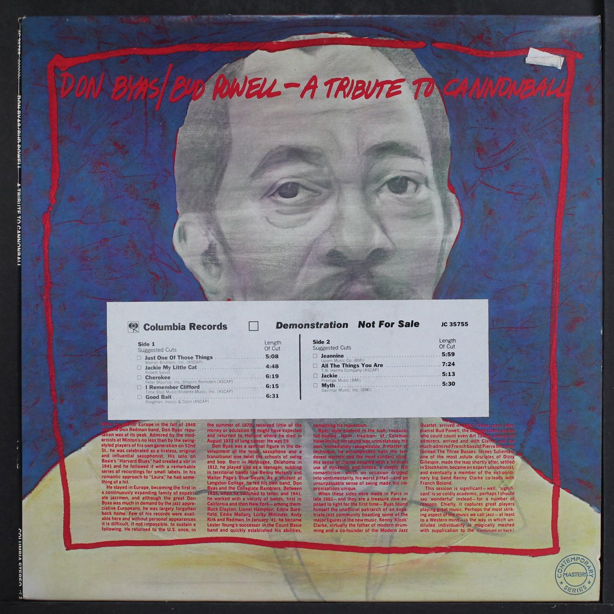 a tribute to cannonball by DON BYAS & BUD POWELL