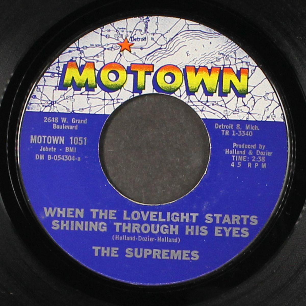 when the lovelight starts shining through his eyes / standing at the crossroads of love by SUPREMES