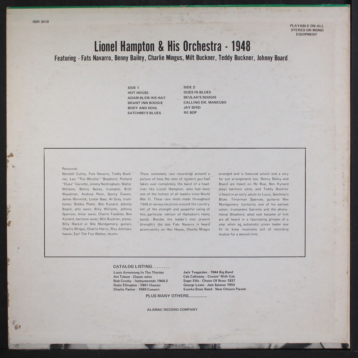 lionel hampton & his orchestra 1948 by LIONEL HAMPTON