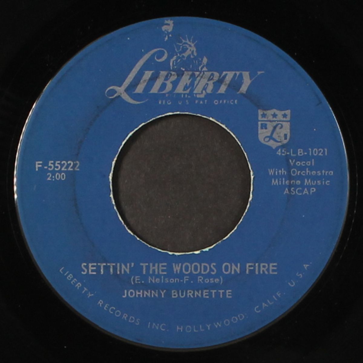 settin' the woods on fire by JOHNNY BURNETTE