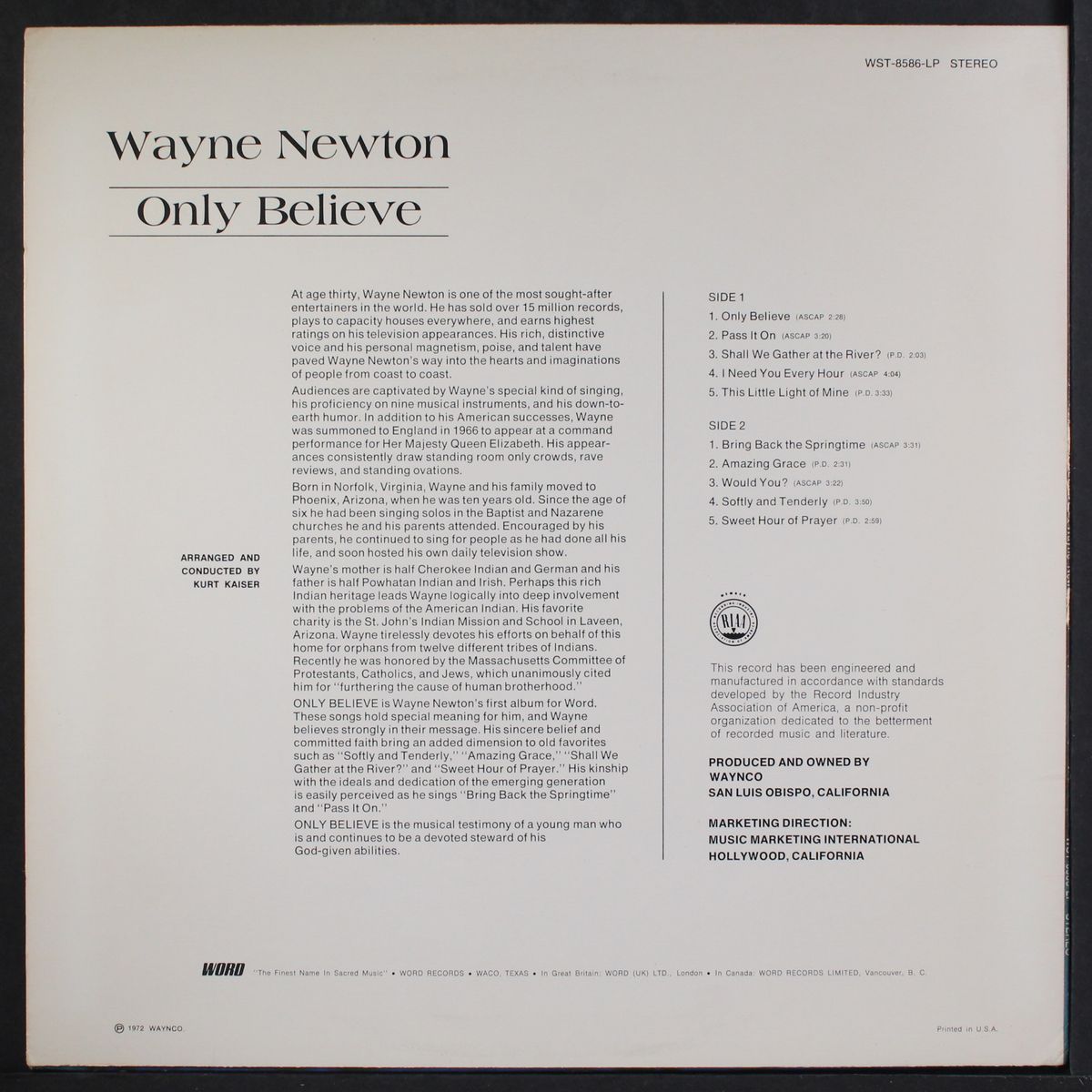only believe by WAYNE NEWTON