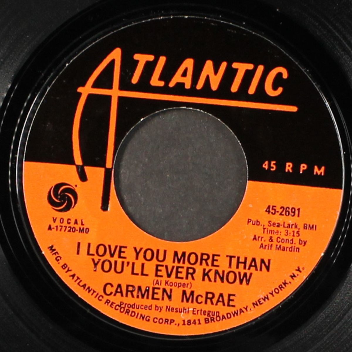 i love you more than you'll ever know by CARMEN MCRAE