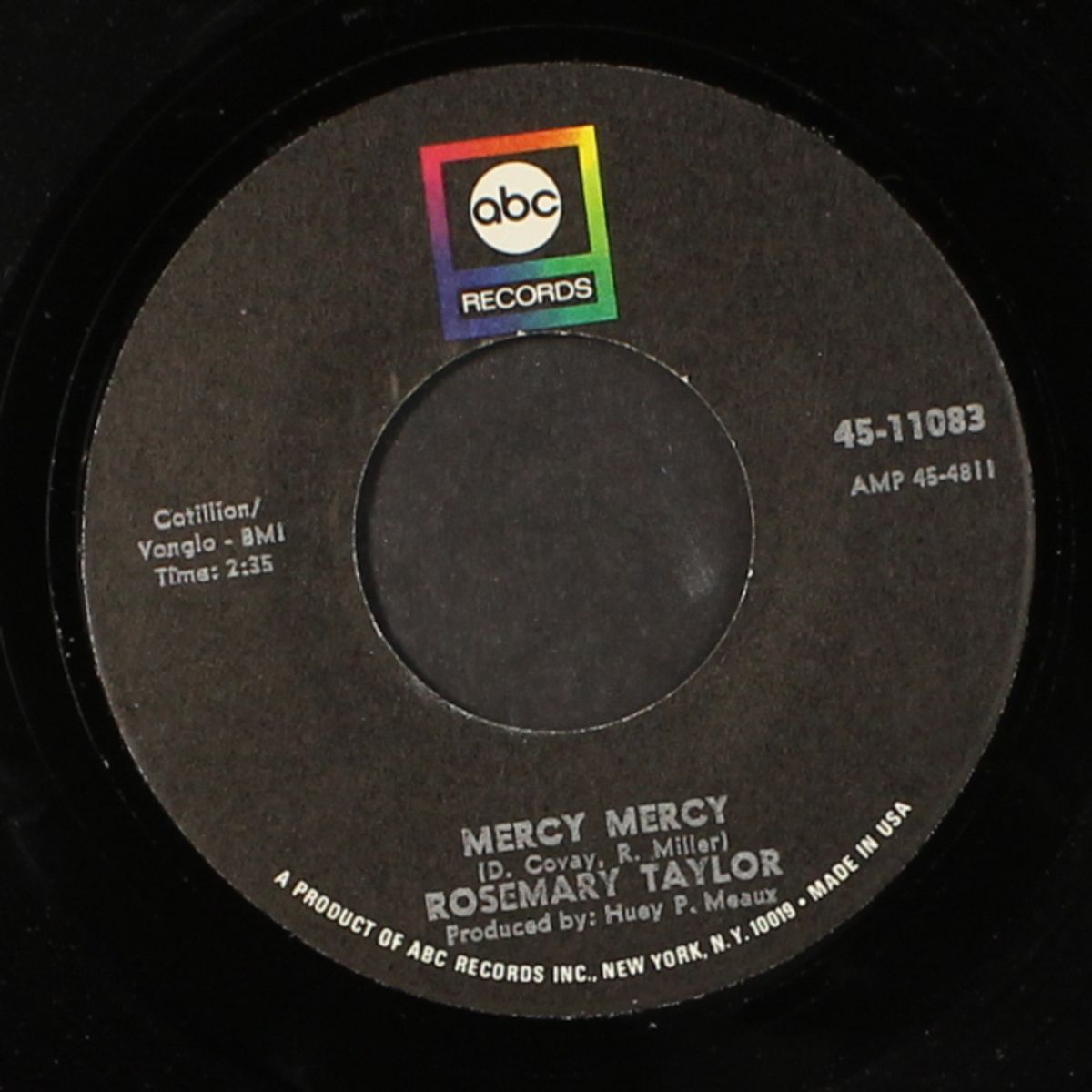 mercy mercy / i really got it bad for my baby by ROSEMARY TAYLOR