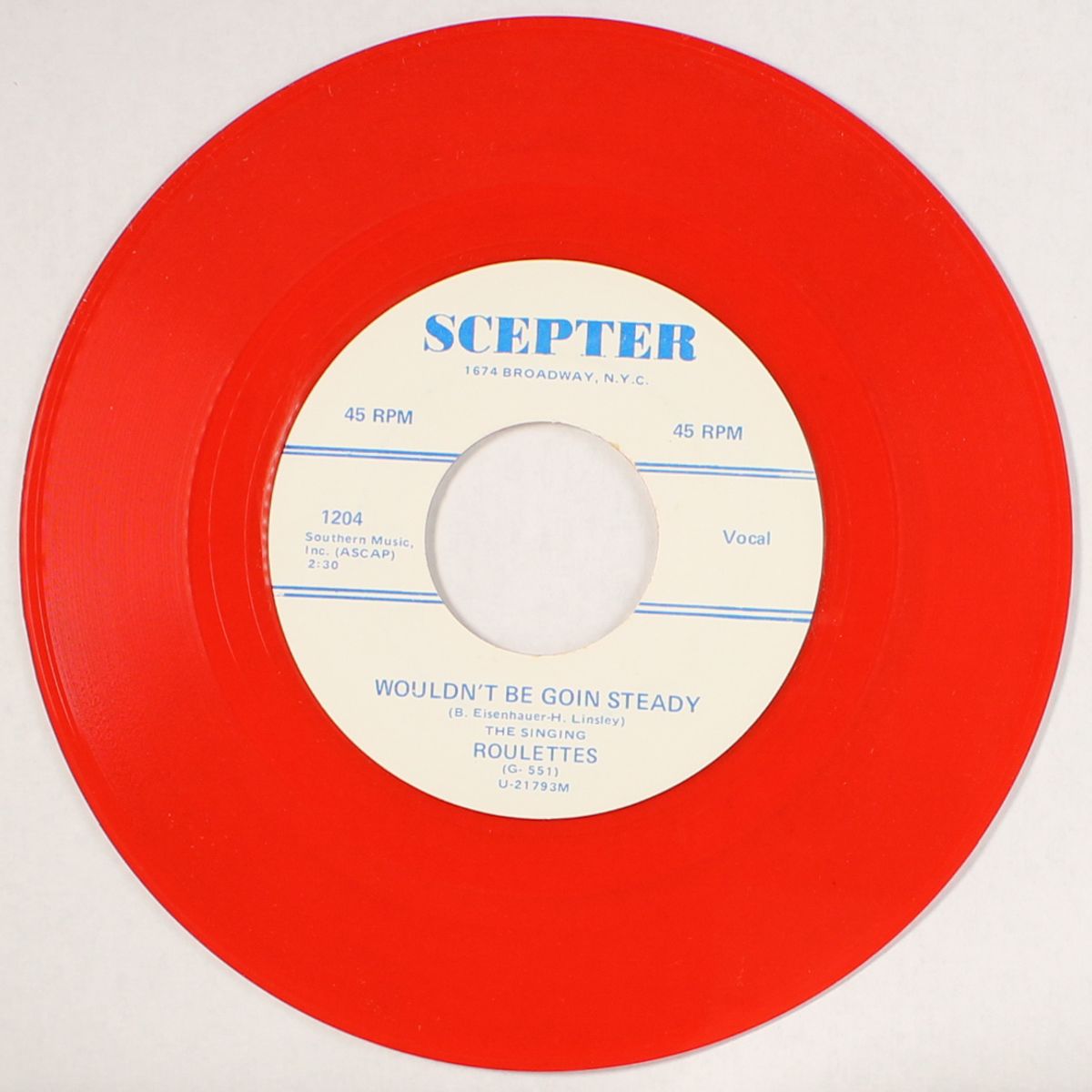 hasten jason / wouldn't be goin steady by ROULETTES