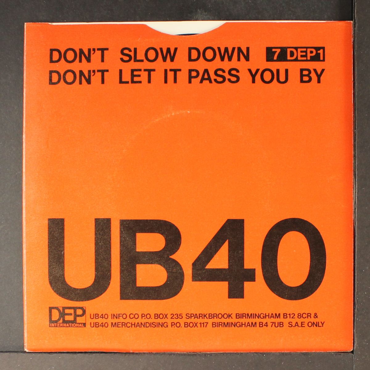 don't slow down by UB40