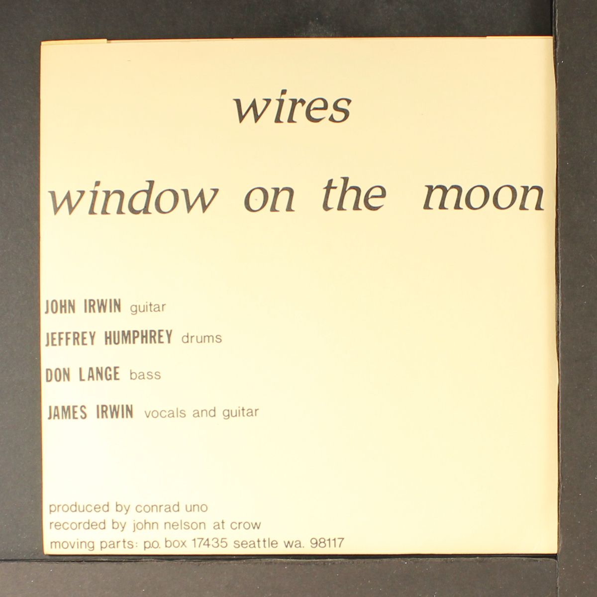 wires / window on the moon by MOVING PARTS