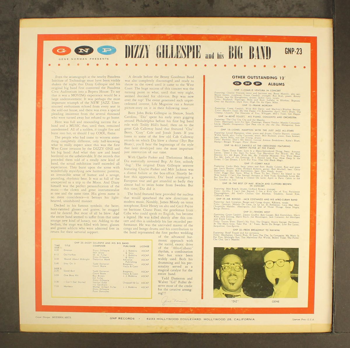 and his big band by DIZZY GILLESPIE