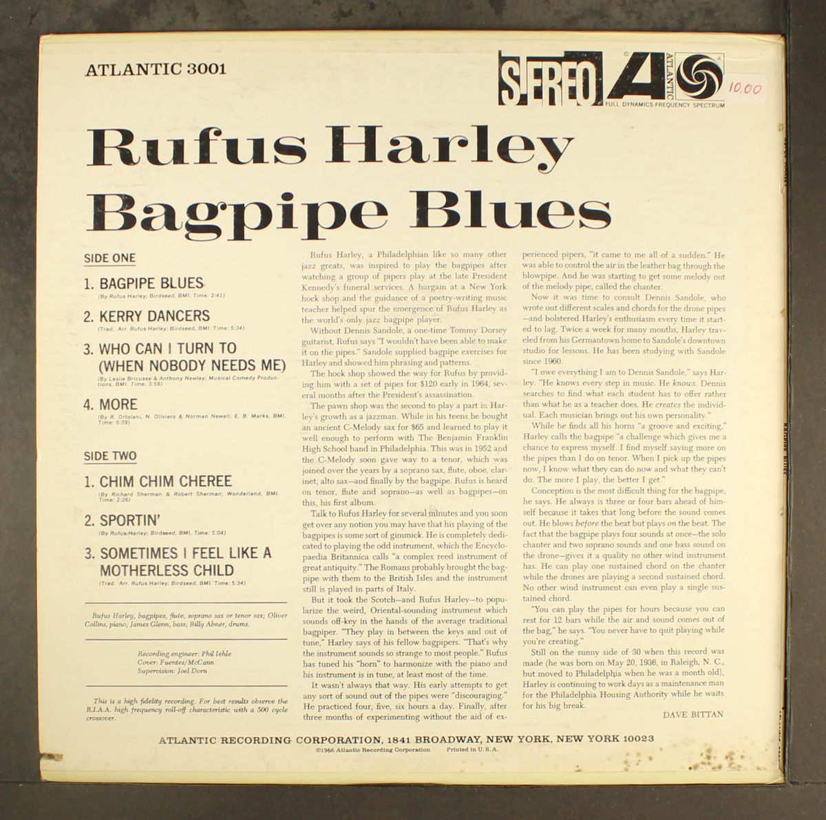 bagpipe blues by RUFUS HARLEY