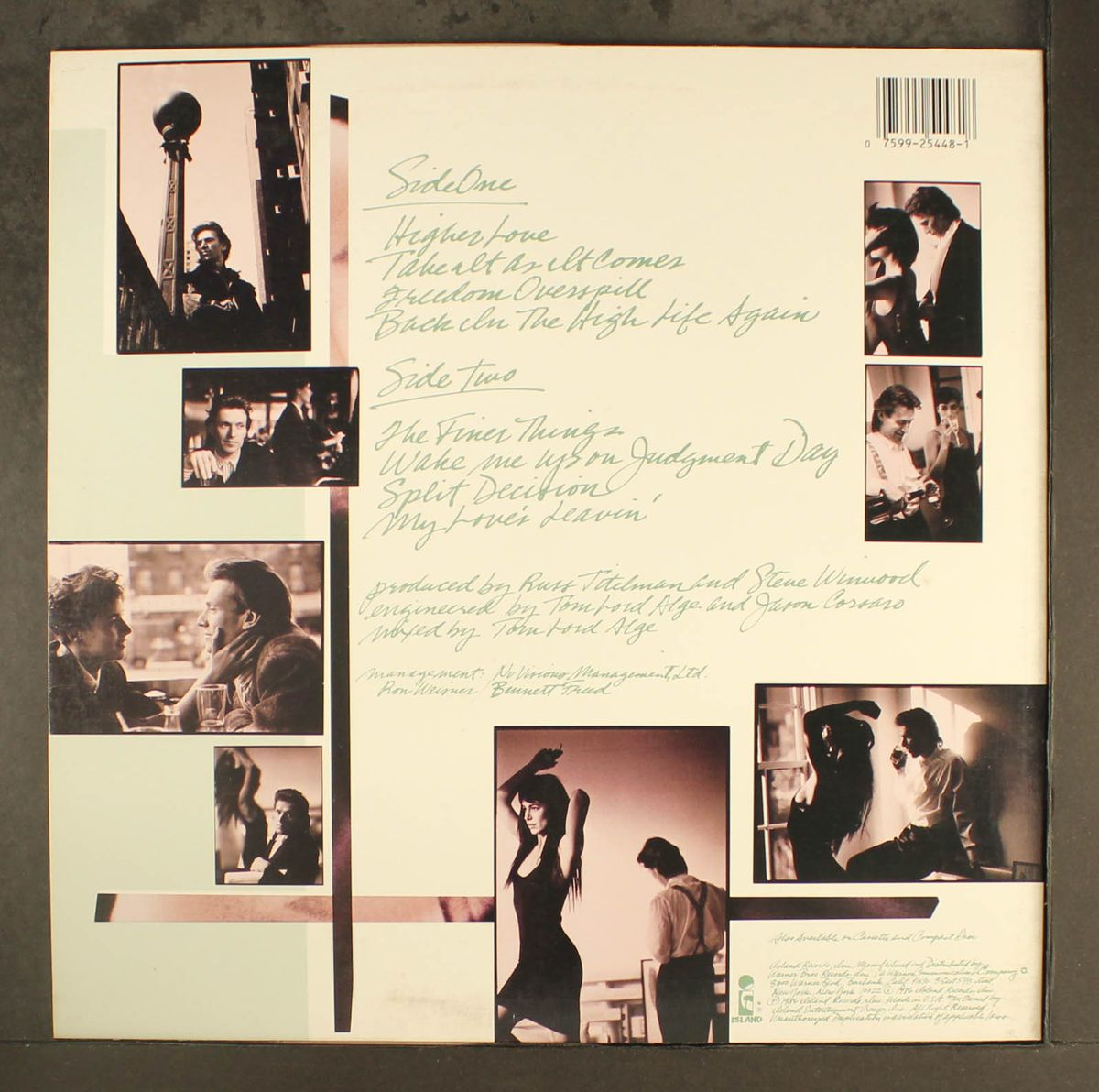 back in the high life by STEVE WINWOOD